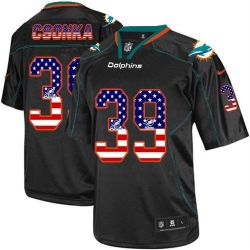 Cheap Larry Csonka Dolphins USA Flag Fashion Jersey From China #39