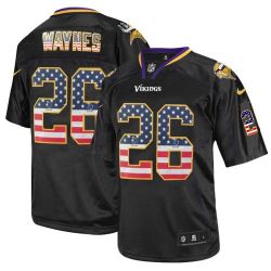 Cheap Trae Waynes Vikings USA Flag Fashion Jersey From China #26