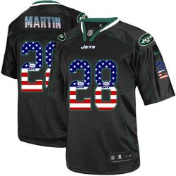 Cheap Curtis Martin Jets USA Flag Fashion Jersey From China #28