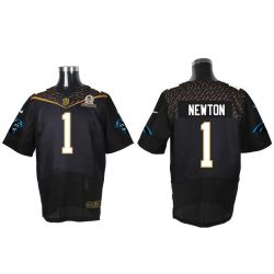 Cheap Cam Newton Panthers 2016 PRO BOWL Jersey From China #1 Black