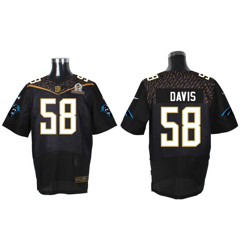 Cheap Thomas Davis panthers 2016 PRO BOWL Jersey From China #58 Black