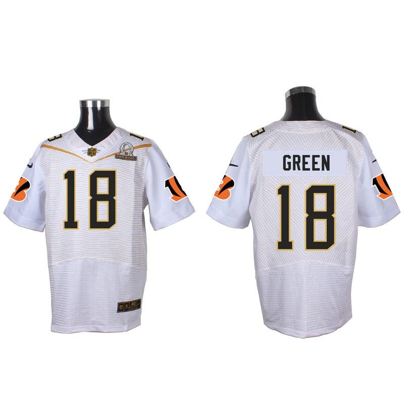 Cheap AJ Green Bengals 2016 PRO BOWL Jersey From China #18 White