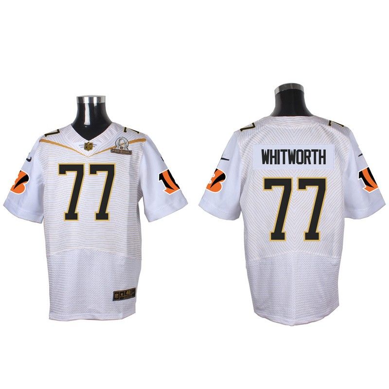 Cheap Andrew Whitworth Bengals 2016 PRO BOWL Jersey From China #77 White Cheap Andrew Whitworth Bengals 2016 PRO BOWL Jersey From China #77 White