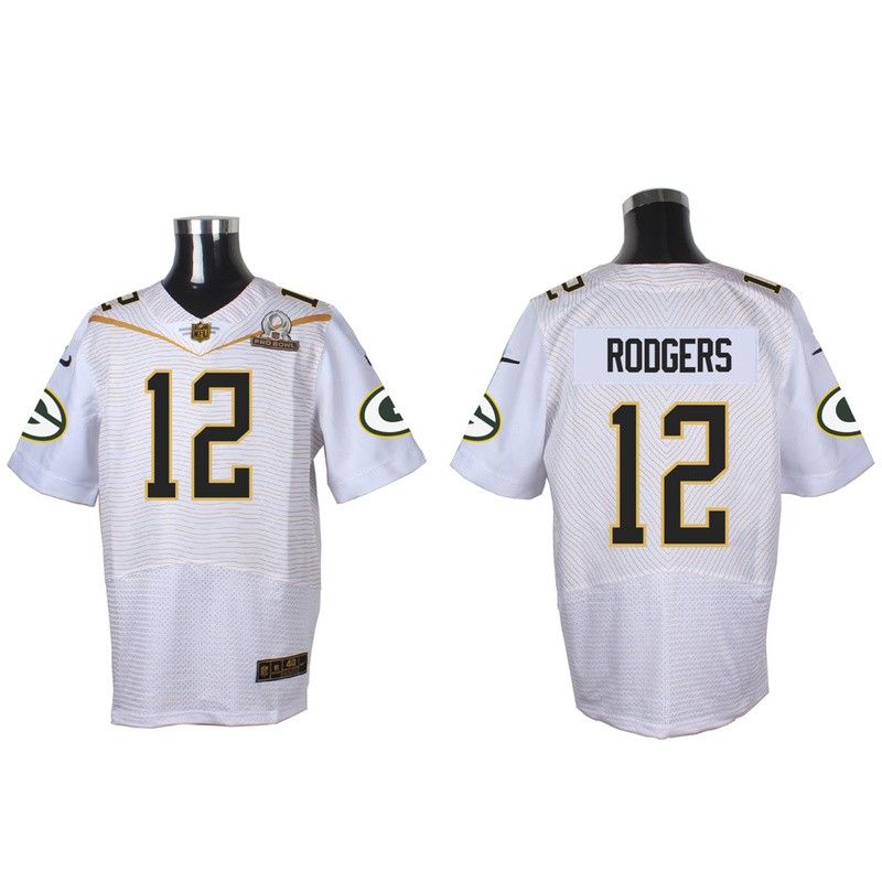 Cheap Aaron Rodgers Packers 2016 PRO BOWL Jersey From China #12 White