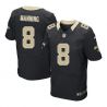 Cheap Archie Manning Saints ELITE Jersey From China #8 Black