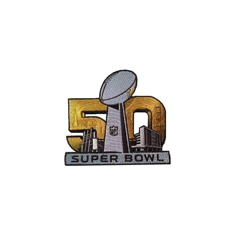 Cheap Super Bowl 50 patch From China Sewn On