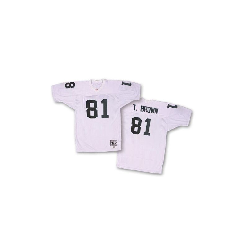 Cheap Tim Brown Raiders Jersey #81 White Silver Number Throwback From China Cheap Tim Brown Raiders Jersey #81 White Silver Number Throwback From China