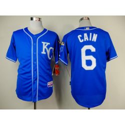 Cheap Lorenzo Cain Royals Blue 2014 Jersey From China #6 In Men Women Youth Size