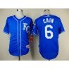 Cheap Lorenzo Cain Royals Blue 2014 Jersey From China #6 In Men Women Youth Size