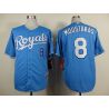 Cheap Mike Moustakas Royals Blue Jersey From China #8 In Men Women Youth Size