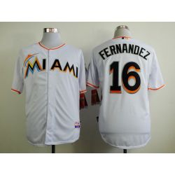 Cheap Jose Fernandez Marlins White Jersey From China #16 In Men Women Youth Size