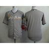 Cheap Blank Marlins Grey Jersey From China In Men Women Youth Size