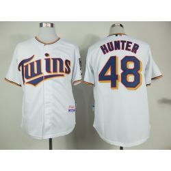 Cheap Torii Hunter Twins White Jersey From China #48 In Men Women Youth Size