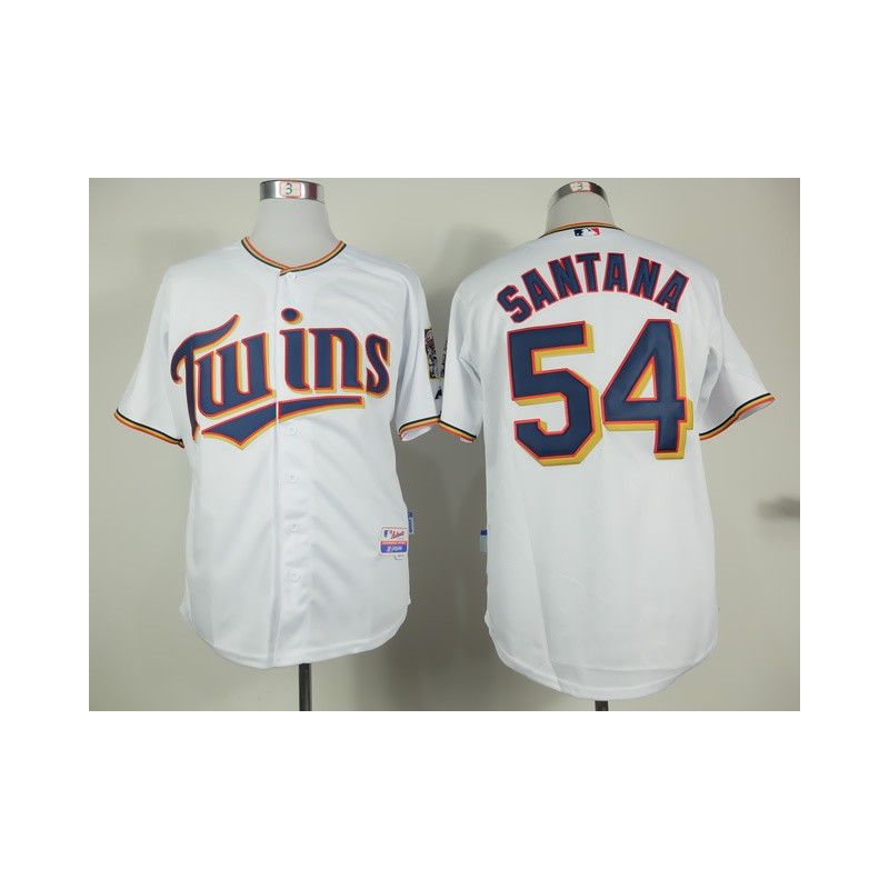 Cheap Ervin Santana Twins White Jersey From China #54 In Men Women Youth Size