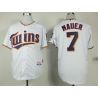 Cheap Joe Mauer Twins White 2015 Jersey From China #7 In Men Women Youth Size