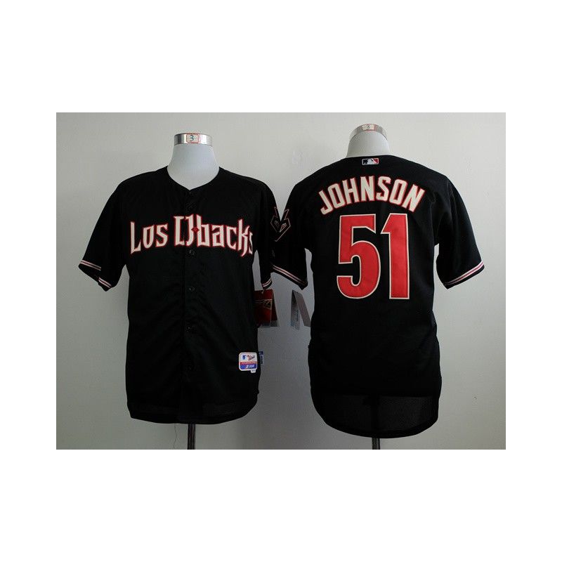 Cheap Randy Johnson Diamondbacks Black Jersey From China #51 In Men Women Youth Size