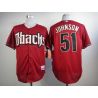 Cheap Randy Johnson Diamondbacks Red Jersey From China #51 In Men Women Youth Size