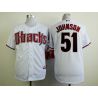 Cheap Randy Johnson Diamondbacks White Jersey From China #51 In Men Women Youth Size