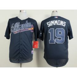 Cheap Andrelton Simmons Braves Blue Jersey From China #19 In Men Women Youth Size