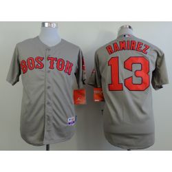 Cheap Hanley Ramirez Red Sox Grey Jersey From China #13 In Men Women Youth Size