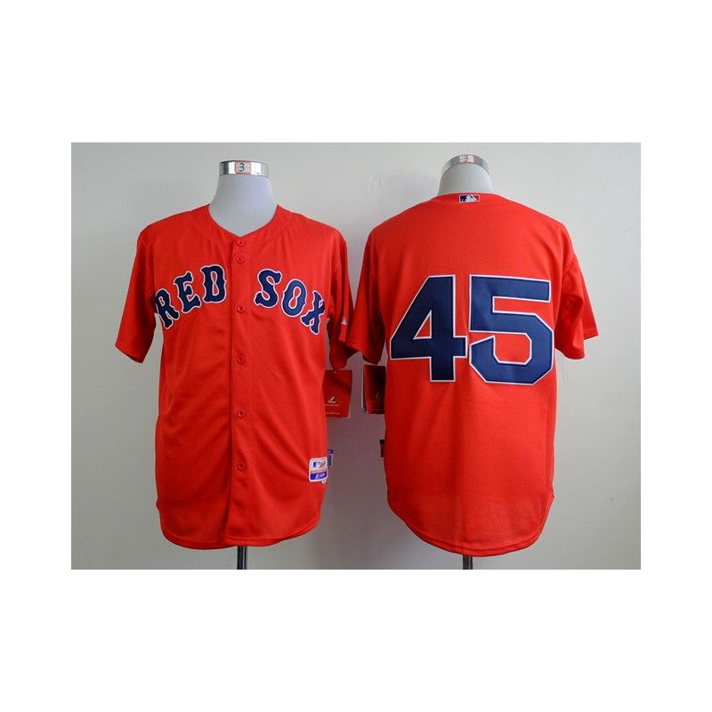 Cheap Pedro Martinez Red Sox Red Jersey From China #45 In Men Women Youth Size