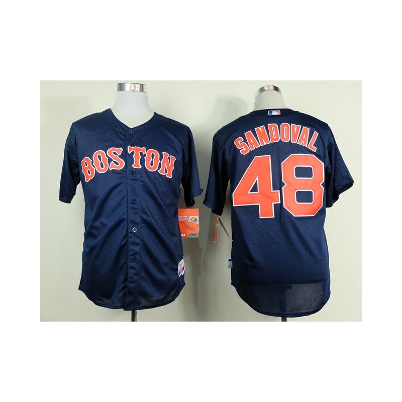 Cheap Pablo Sandoval Red Sox Blue Jersey From China #48 In Men Women Youth Size