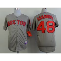 Cheap Pablo Sandoval Red Sox Grey Jersey From China #48 In Men Women Youth Size