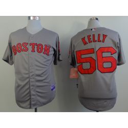 Cheap Joe Kelly Red Sox Grey Jersey From China #56 In Men Women Youth Size