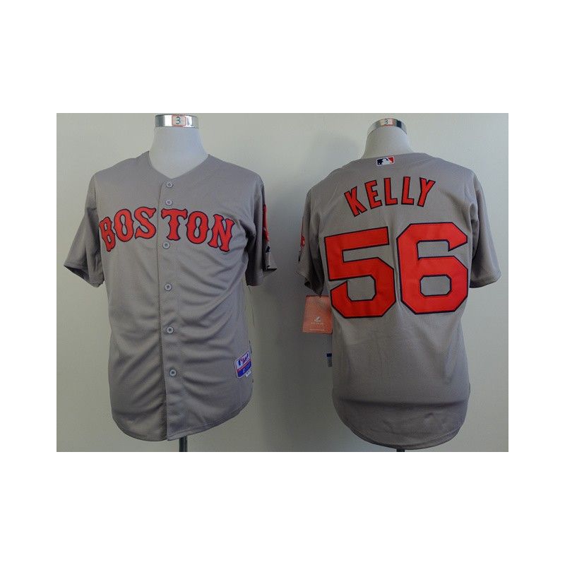 Cheap Joe Kelly Red Sox Grey Jersey From China #56 In Men Women Youth Size