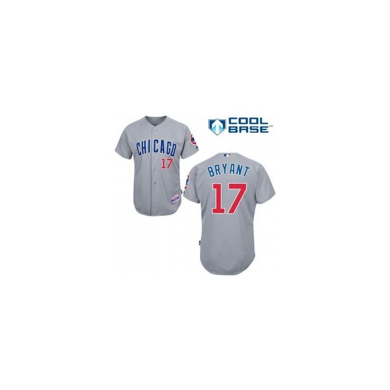 Cheap Kris Bryant Cubs Grey CHICAGO Jersey From China #17 In Men Women Youth Size