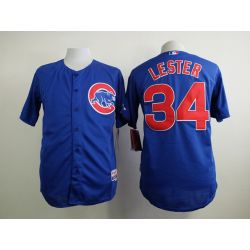 Cheap Jon Lester Cubs Blue Jersey From China #34 In Men Women Youth Size