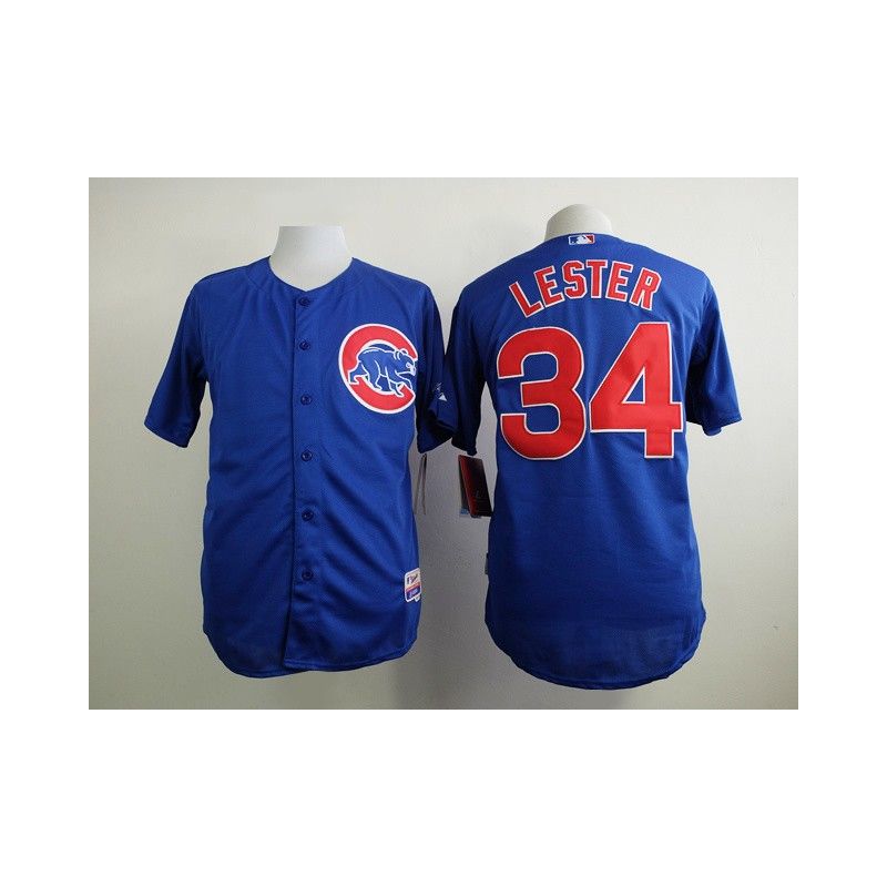 Cheap Jon Lester Cubs Blue Jersey From China #34 In Men Women Youth Size