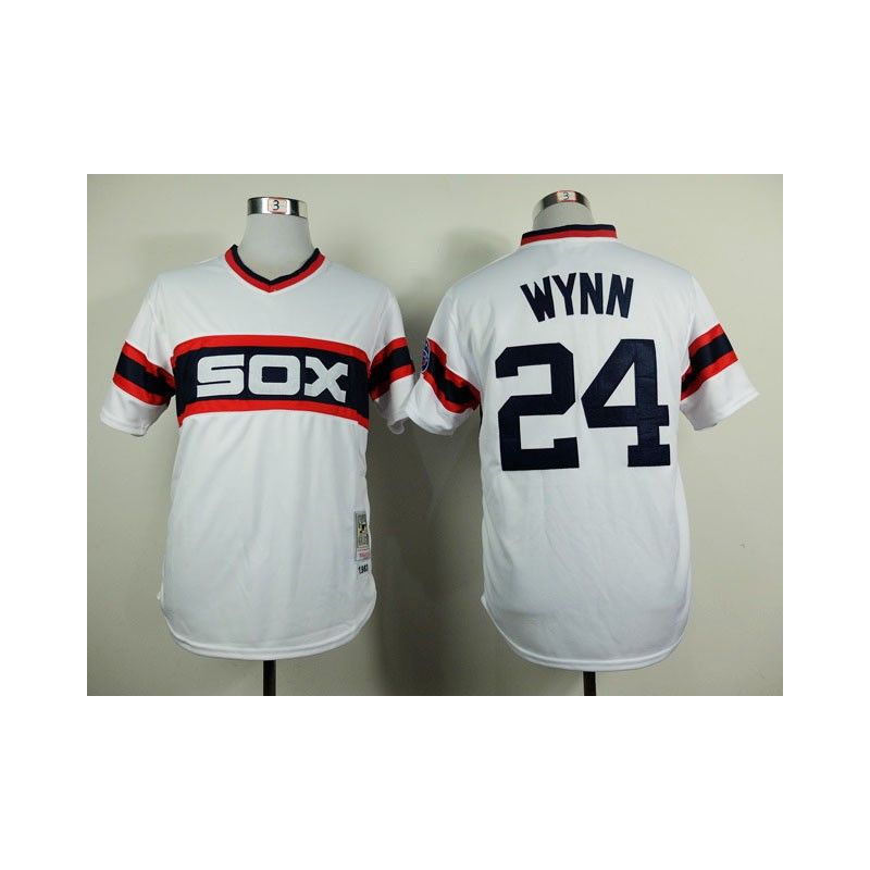 Cheap Early Wynn White Sox White 1983 throwback Jersey From China #24 In Men Women Youth Size