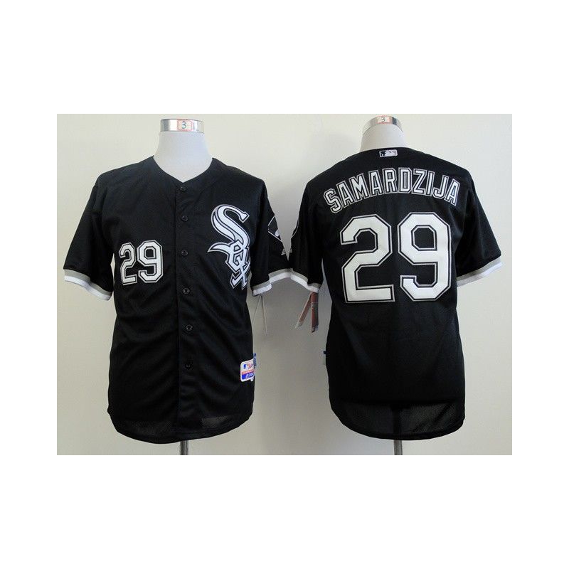 Cheap Jeff Samardzija White Sox Black Jersey From China #29 In Men Women Youth Size