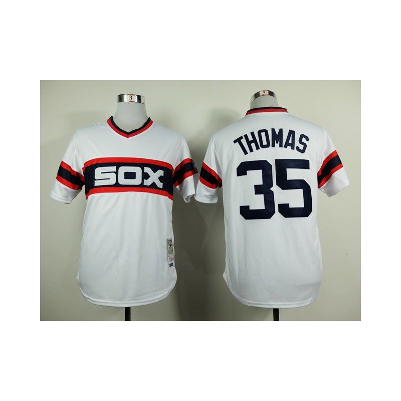 Cheap Frank Thomas White Sox White 1983 throwback Jersey From China #35 In Men Women Youth Size