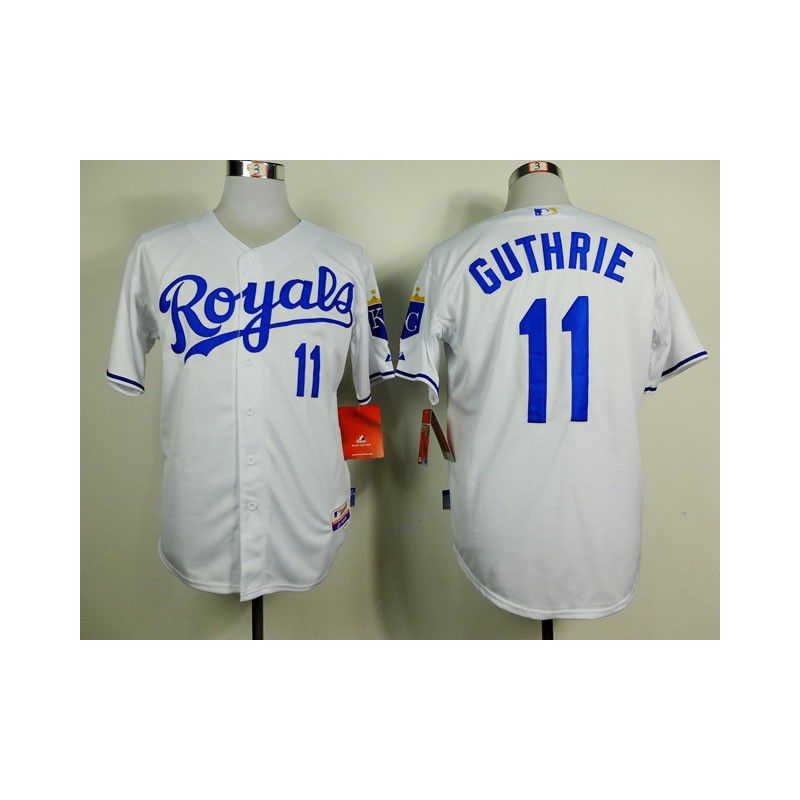 Cheap Jeremy Guthrie Royals White Jersey From China #11 In Men Women Youth Size