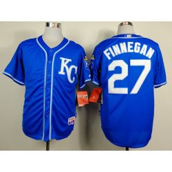 Cheap Brandon Finnegan Royals Blue 2014 Jersey From China #27 In Men Women Youth Size