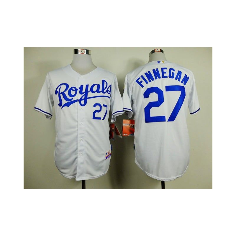 Cheap Brandon Finnegan Royals White Jersey From China #27 In Men Women Youth Size