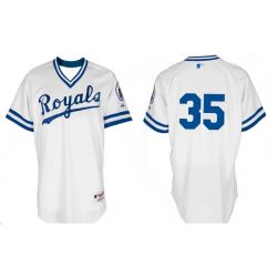 Cheap Eric Hosmer Royals White 1974 Turn Back The Clock Jersey From China #35 In Men Women Youth Size