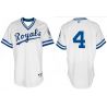 Cheap Alex Gordon Royals White 1974 Turn Back The Clock Jersey From China #4 In Men Women Youth Size