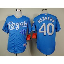 Cheap Kelvin Herrera Royals Blue Jersey From China #40 In Men Women Youth Size