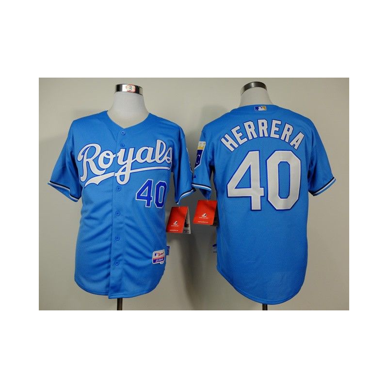 Cheap Kelvin Herrera Royals Blue Jersey From China #40 In Men Women Youth Size