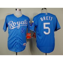 Cheap George Brett Royals Blue Jersey From China #5 In Men Women Youth Size