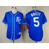 Cheap George Brett Royals Blue 2014 Jersey From China #5 In Men Women Youth Size