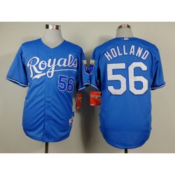 Cheap Greg Holland Royals Blue Jersey From China #56 In Men Women Youth Size