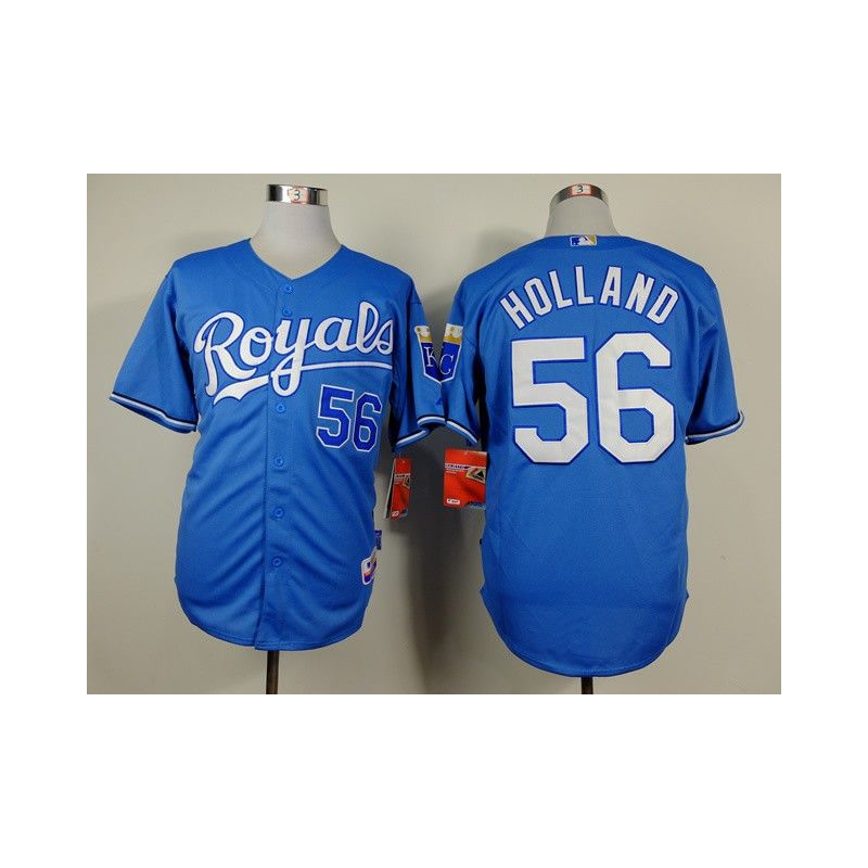 Cheap Greg Holland Royals Blue Jersey From China #56 In Men Women Youth Size