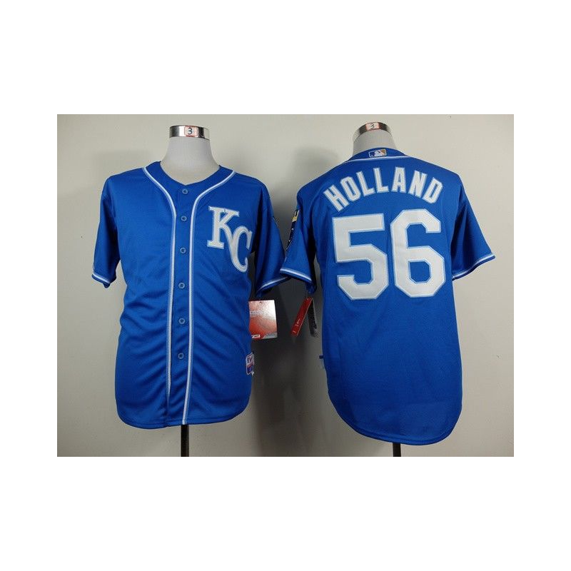 Cheap Greg Holland Royals Blue 2014 Jersey From China #56 In Men Women Youth Size