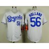 Cheap Greg Holland Royals White Jersey From China #56 In Men Women Youth Size