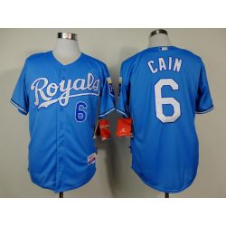 Cheap Lorenzo Cain Royals Blue Jersey From China #6 In Men Women Youth Size