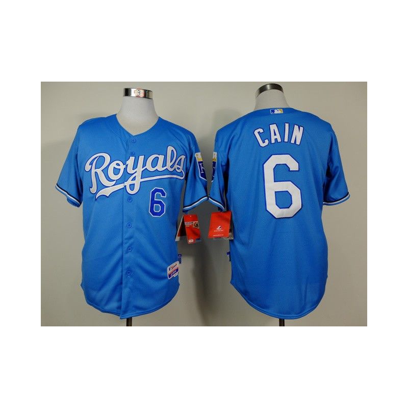 Cheap Lorenzo Cain Royals Blue Jersey From China #6 In Men Women Youth Size